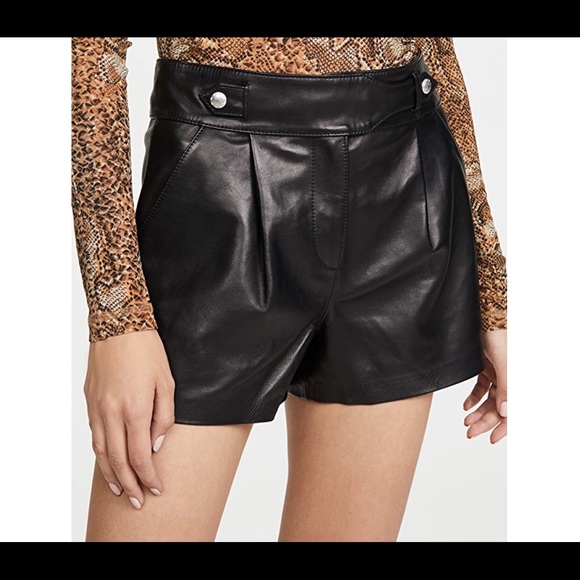 Paige Leather Shorts
